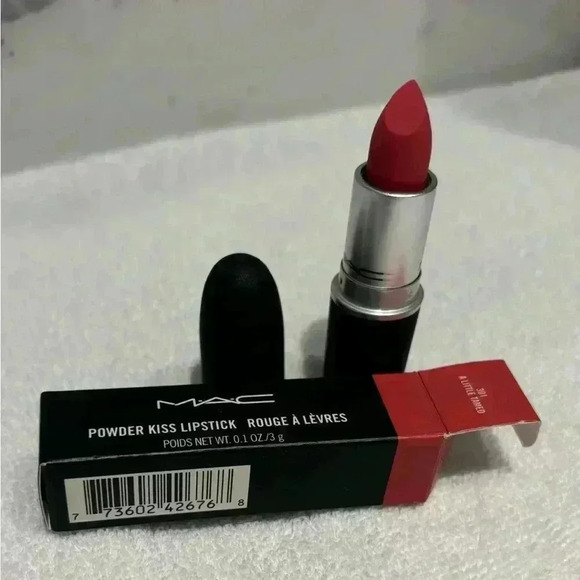 Mac Cosmetics Powder Kiss Lipstick in A Little Tamed (301) NIB - Picture 7 of 7